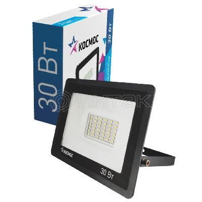 Прожектор светодиодный 30Вт 6500К IP65 2400лм КОСМОС K_PR5_LED_30 изображение, фото