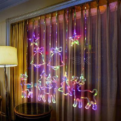 Гирлянда светодиодная "Занавес" "Новый год" 2.4х1.1м 171LED мультиколор IP2 220В 8 режимов дл. провода 3м Эра Б0055998 изображение, фото