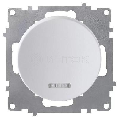 Выключатель 1-кл. СП Florence 10А IP20 с подсветкой механизм бел. (1E31701300) OneKeyElectro 2172778 изображение, фото