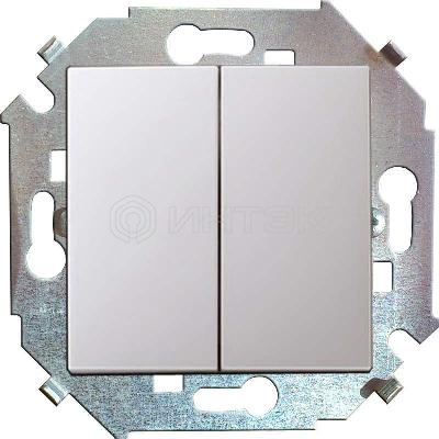 Выключатель 2-кл. СП Simon 15 16А IP20 винтов. зажим механизм бел. Simon 1591398-030 изображение, фото