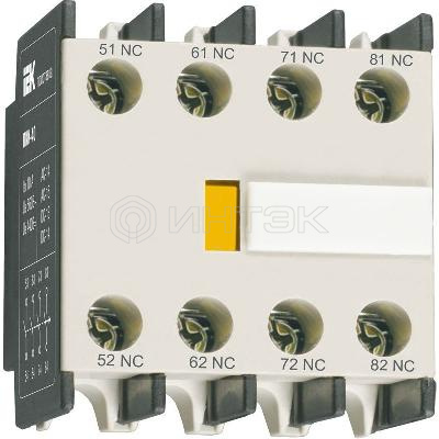 Приставка контактная ПКИ-40 доп. контакты 4НО KARAT IEK KPK10-40 изображение, фото