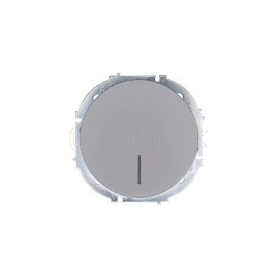 Выключатель 1-кл. СП O Systeme ElectricN 10А IP20 с подсветкой механизм сер. матов. LEZARD 743-7488-111 изображение, фото