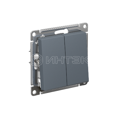 Выключатель 2-кл. AtlasDesign (сх. 2) 10А с самовозвратом механизм грифель  Systeme Electric ATN000717 изображение, фото