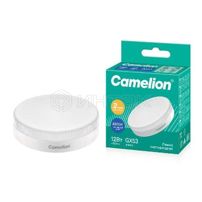 Лампа светодиодная LED12-GX53/865/GX53 12Вт 220В Camelion 13615 изображение, фото