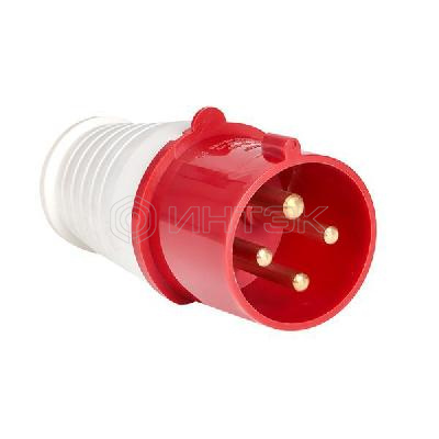 Вилка переносная 024 32А 3P+PE 380В IP44 EKF ps-024-32-380 изображение, фото