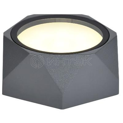 Светильник 5304 GX53 IP65 уличный потолочный сер. IEK LT-UPU0-5304-GX53-1-K03 изображение, фото