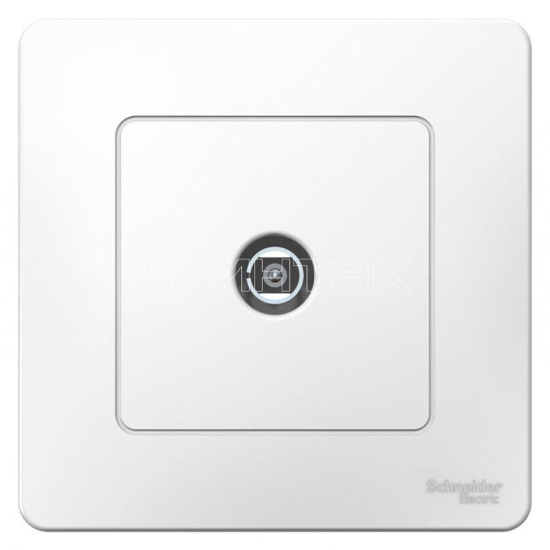 Розетка телевизионная TV СП Blanca коннектор бел.  Systeme Electric BLNTS000011 изображение, фото