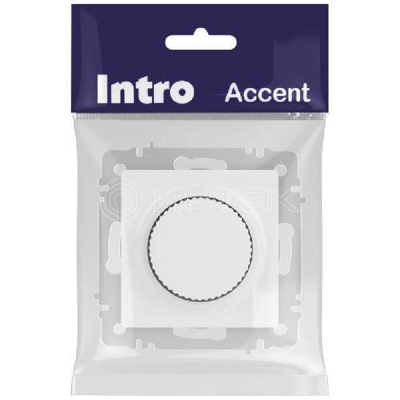 Светорегулятор поворотный СП Accent 6-401-01М 600Вт 230В IP20 бел. матов. Intro Б0063671 изображение, фото