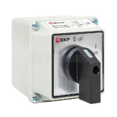 Переключатель кулачковый ПК-3-13 3П 25А "ВКЛ-ВЫКЛ" IP54 EKF pk-3-13-25 изображение, фото