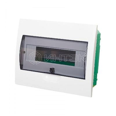 Бокс встраиваемый СП City9 Box 1 ряд 12мод. с прозр. дверцей Systeme Electric EZ9E112S2FRU
