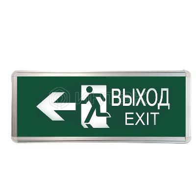 Светильник светодиодный ССА ВЫХОД-EXIT человек/стрелка 3Вт аварийный двусторонний TOKOV ELECTRIC TKE-SSA-3-2/4-IP20 изображение, фото