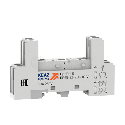 Розетка для реле OptiRel G RR95-82-230-10-V КЭАЗ 281176 изображение, фото