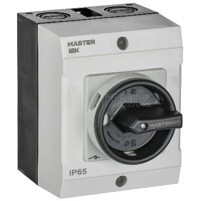 Переключатель кулачковый 10А (сх. 55) в боксе закрытая рукоятка IEK MI-CS21-010-055 изображение, фото