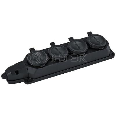 Колодка удлинителя 4-м 16А с заземл. каучук TOKOV ELECTRIC TKE-C05-KK4-Z изображение, фото