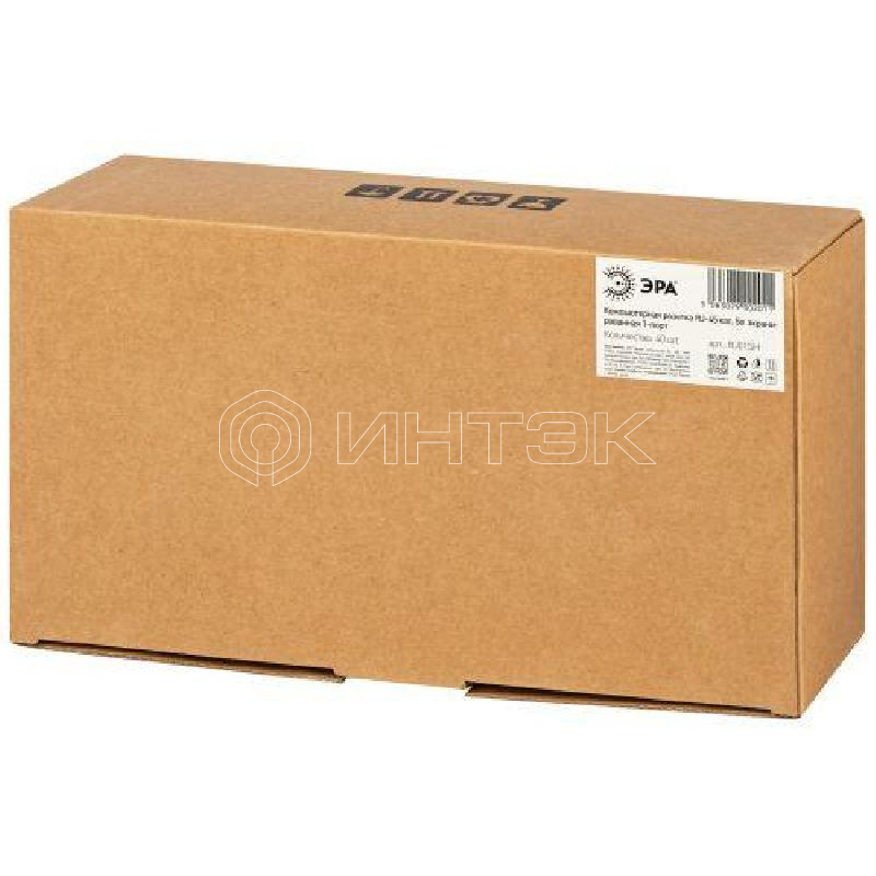 Розетка компьютерная 1-м RJ45 кат.5E экранир. Эра Б0056903 изображение, фото
