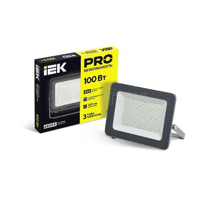 Прожектор светодиодный СДО 07-100 100Вт 6500К IP65 сер. IEK LPDO701-100-K03 изображение, фото