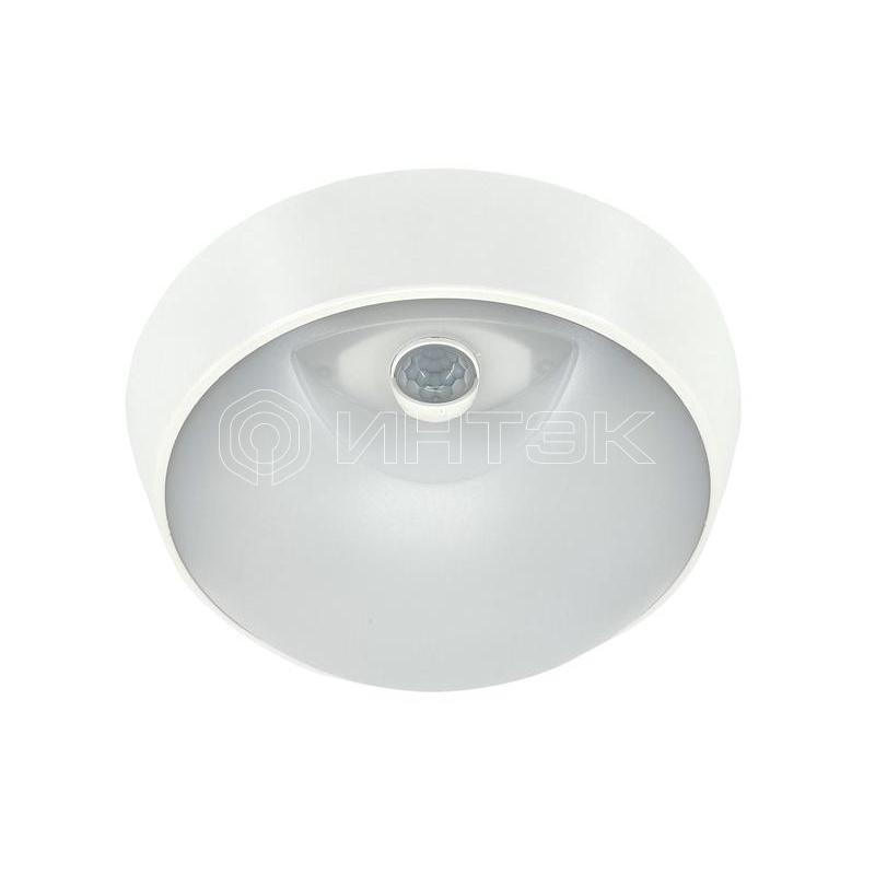 Светильник светодиодный WP 15 C 18W OP 840 D220 WH MDM 220х80мм 18Вт 4000К IP54 ЖКХ круглый пылевлагозащ. с датчиком движ. бел.  15071524504 изображение, фото