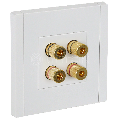  Аудиорозетка 4-местная FP239 белый IEK FORTE&PIANO FP-S40-K01 изображение, фото
