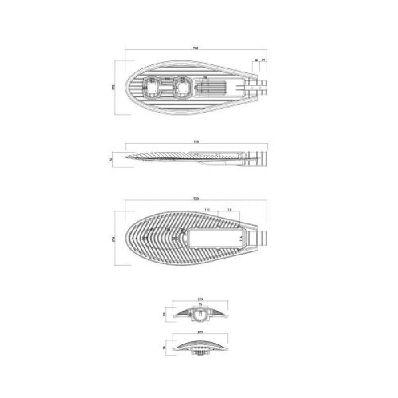 Светильник светодиодный SPP-5-100-5K-W 100Вт 5000К IP65 15000лм ДКУ уличный консольный Эра Б0029443 изображение, фото