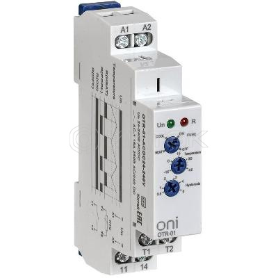 Реле температурное OTR-01 1 конт. 24-240В AC/DC ONI OTR-01-ACDC24-240V изображение, фото