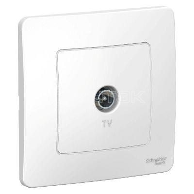 Розетка телевизионная TV СП Blanca коннектор бел.  Systeme Electric BLNTS000011 изображение, фото