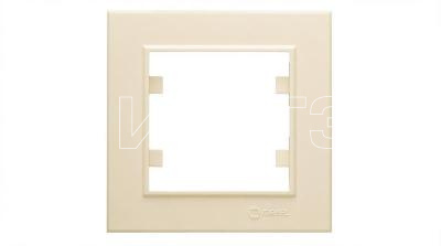 Рамка 1-м Karea горизонт. крем. Makel 56010701 изображение, фото