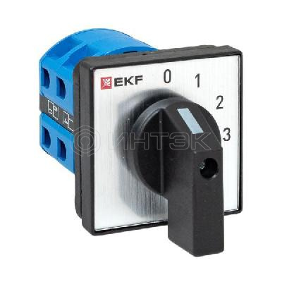 Переключатель кулачковый ПК-1-121 1п 25А "0-1-2-3" EKF pk-1-121-25 изображение, фото