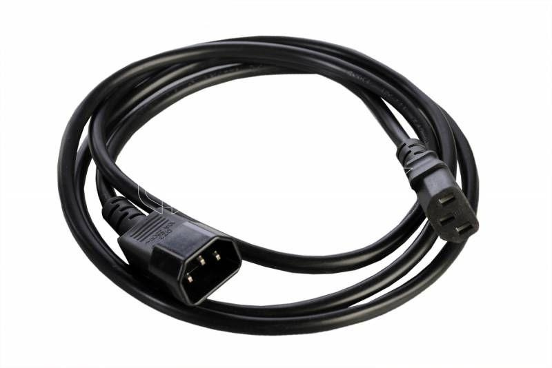 Шнур питания R-10-Cord-C13-C14-3 C13-С14 проводник. 3х1кв.мм 3м 220В 10А черн. Rem 892858 изображение, фото