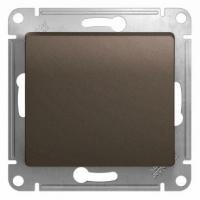 Кнопка нажимная 1-кл. СП Glossa 10А IP20 (сх. 1) 10AX механизм шоколад. Systeme Electric GSL000815 изображение, фото