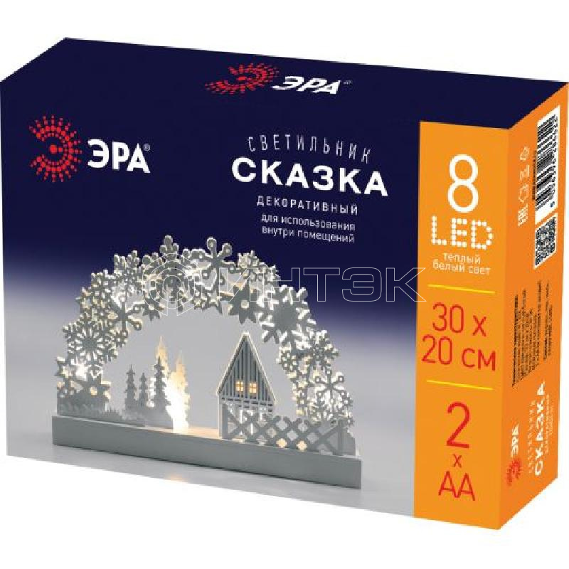 Светильник декоративный новогодний Сказка 32х20см IP20 с подсветкой 2хAA Эра Б0051928 изображение, фото
