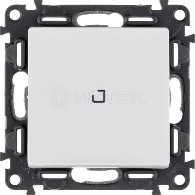 Выключатель 1-кл. СП Valena Life 10А IP20 250В 10AX с подсветкой с лицев. панелью механизм бел. Legrand 752410 изображение, фото