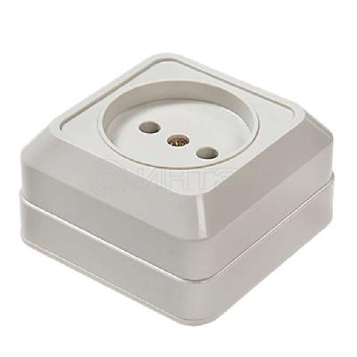 Розетка 1-м ОП Bolleto 7022 16А IP20 бел. ASD / IN HOME 4680005959785 изображение, фото
