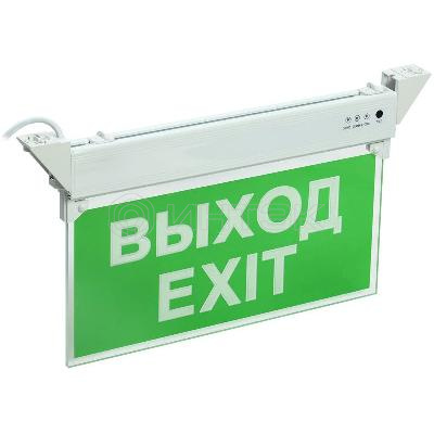 Светильник светодиодный ССА 2101 "ВЫХОД-EXIT" 3Вт IP20 3ч аварийный IEK LSSA0-2101-3-20-K03 изображение, фото