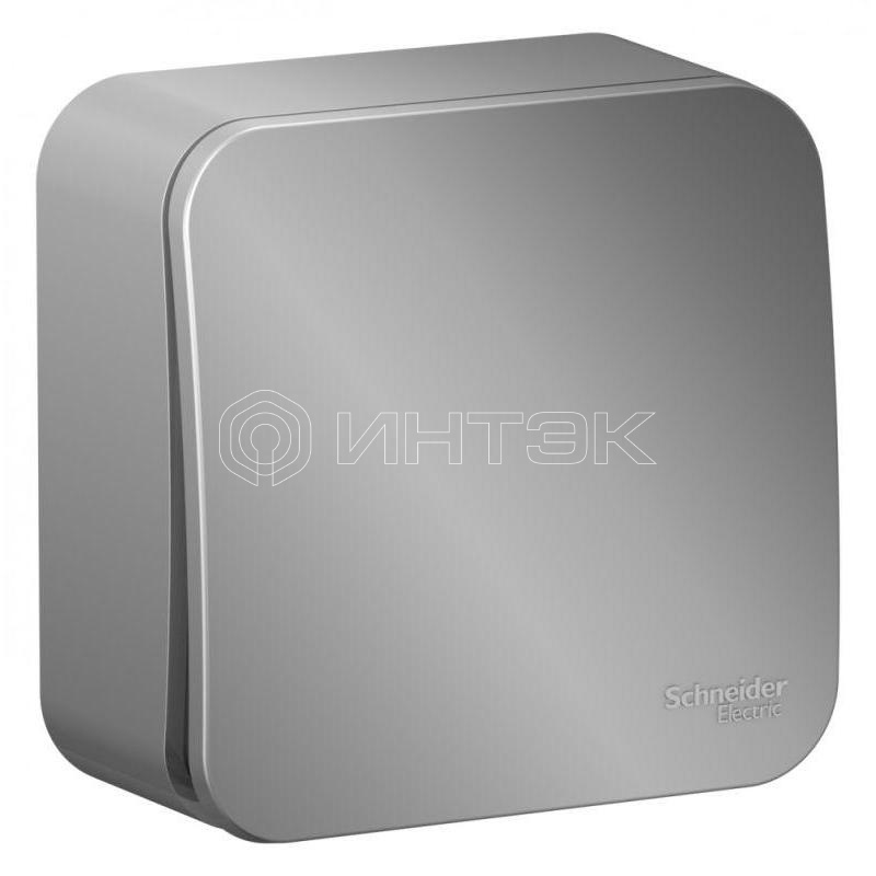 Выключатель 1-кл. ОП Blanca 10А IP20 (сх. 1) 250В с изолир. пластиной алюм.  Systeme Electric BLNVA101013 изображение, фото