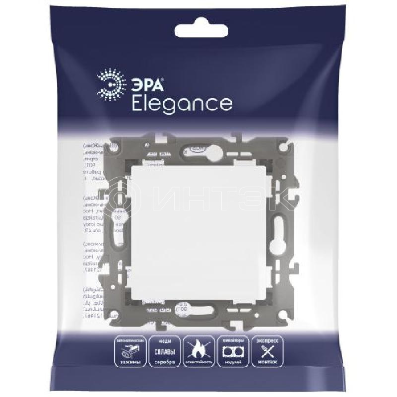 Выключатель 1-кл. СП Elegance 14-1101-01 10А IP20 250В 10AX механизм бел. Эра Б0034207 изображение, фото