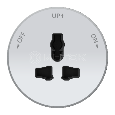 Розетка MultiTrack 13А 250В универс. круглая бел. Systeme Electric MTK13002W изображение, фото