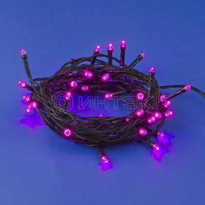 Гирлянда LED ULD-S0500-050/DGA PINK IP20 5м 50 диодов роз. свет провод зел. Uniel UL-00007306 изображение, фото