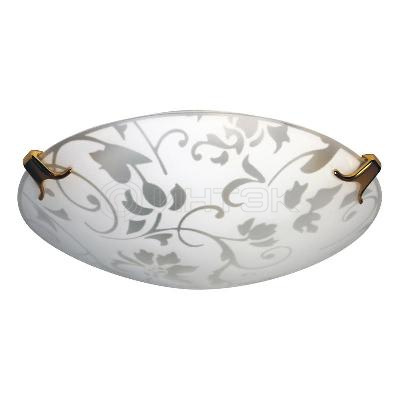 Светильник НПБ 01-60-130 М15 "Эрика" 250 60Вт E27 IP20 матов. бел./клипсы зол. (инд. упак.) Элетех 1005204374 изображение, фото