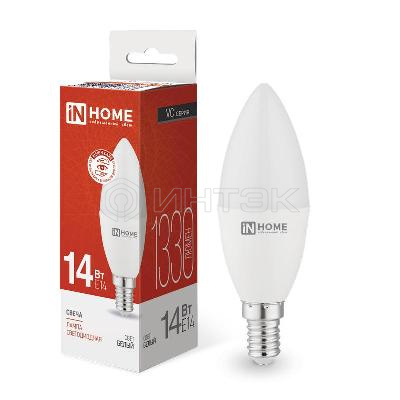 Лампа светодиодная LED-СВЕЧА-VC 14Вт E14 4000К 1330лм IN HOME 4690612047768 изображение, фото