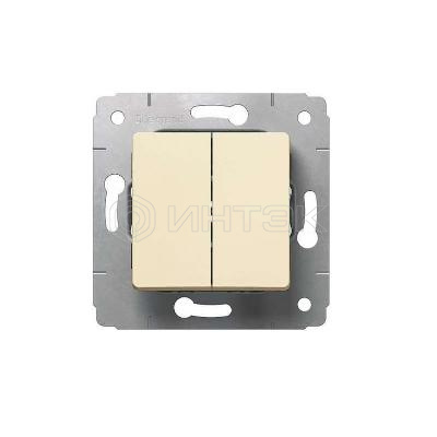 Выключатель 2-кл. СП Cariva 10А IP20 250В авт. клеммы механизм сл. кость  Legrand 773758 изображение, фото