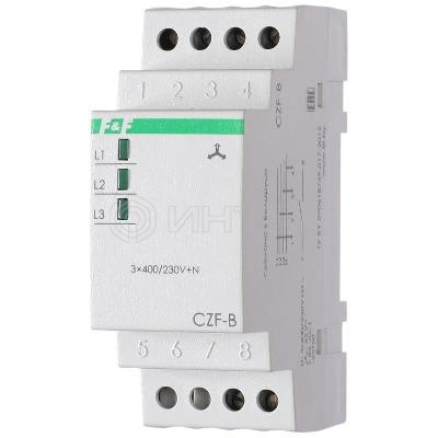 Реле контроля фаз CZF-B (3х400/230+N 8А 1перекл. IP20 монтаж на DIN-рейке) F&F EA04.001.002 изображение, фото
