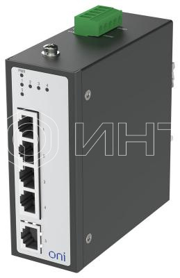 Коммутатор промышленный неуправляемый ISU-430 Ethernet 5 портов 10/100BaseT разъем RJ45 24В AC/12/24/48В DC с резервированием ONI ISU-430-5FE0000000000 изображение, фото