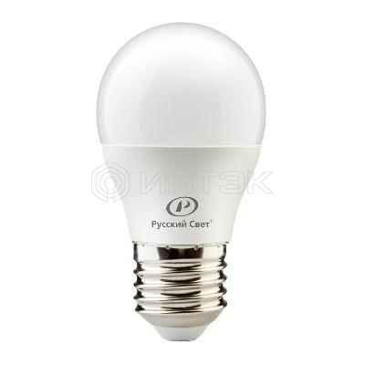 Лампа светодиодная RS G45 E27 6W 220-240V 2700К 6Вт 600лм Ra 90 шар  15010445046 изображение, фото