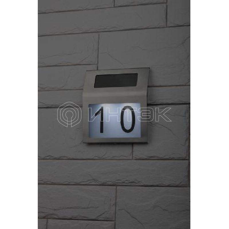 Номер дома ERAFS048-09 2LED с подсветкой солнечная батарея ЭРА Б0044249 изображение, фото