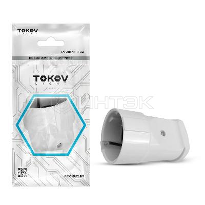 Розетка переносная 16А 250В с заземл. бел. TOKOV ELECTRIC TKL-STZ-C01 изображение, фото