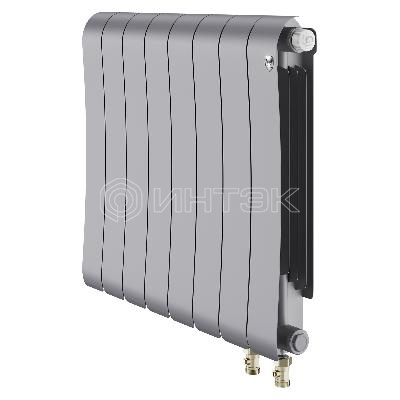 Радиатор биметаллический Royal Thermo Infinity 500 Silver Satin VR80 - 8 секц. изображение, фото