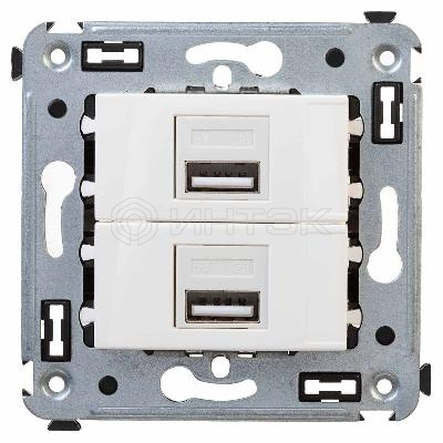 Устройство зарядное USB СП Avanti "Белое облако" DKC 4400543 изображение, фото