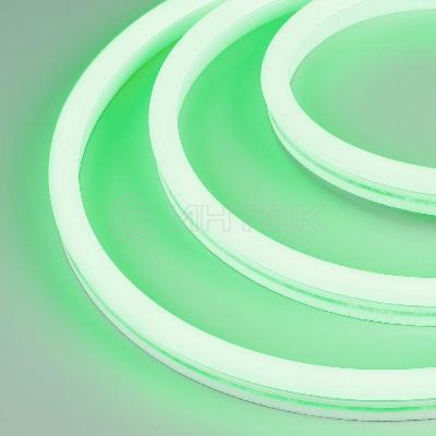 Лента светодиодная WAVE-SIDE-A120-12x25mm 230В Green 12Вт/м IP67 wire x2 грибовидная форма герметичная (уп.50м) Arlight 051944 изображение, фото
