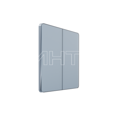 Выключатель 2-кл. СП Systeme Infinity 10А 250В с самовозвратом стальное небо Systeme Electric FSE001117 изображение, фото