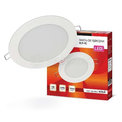 Светильник светодиодный RLP-VC 12Вт 6500К IP40 960лм 230В 145мм круглый встраив. панель бел. IN HOME 4690612024530 изображение, фото